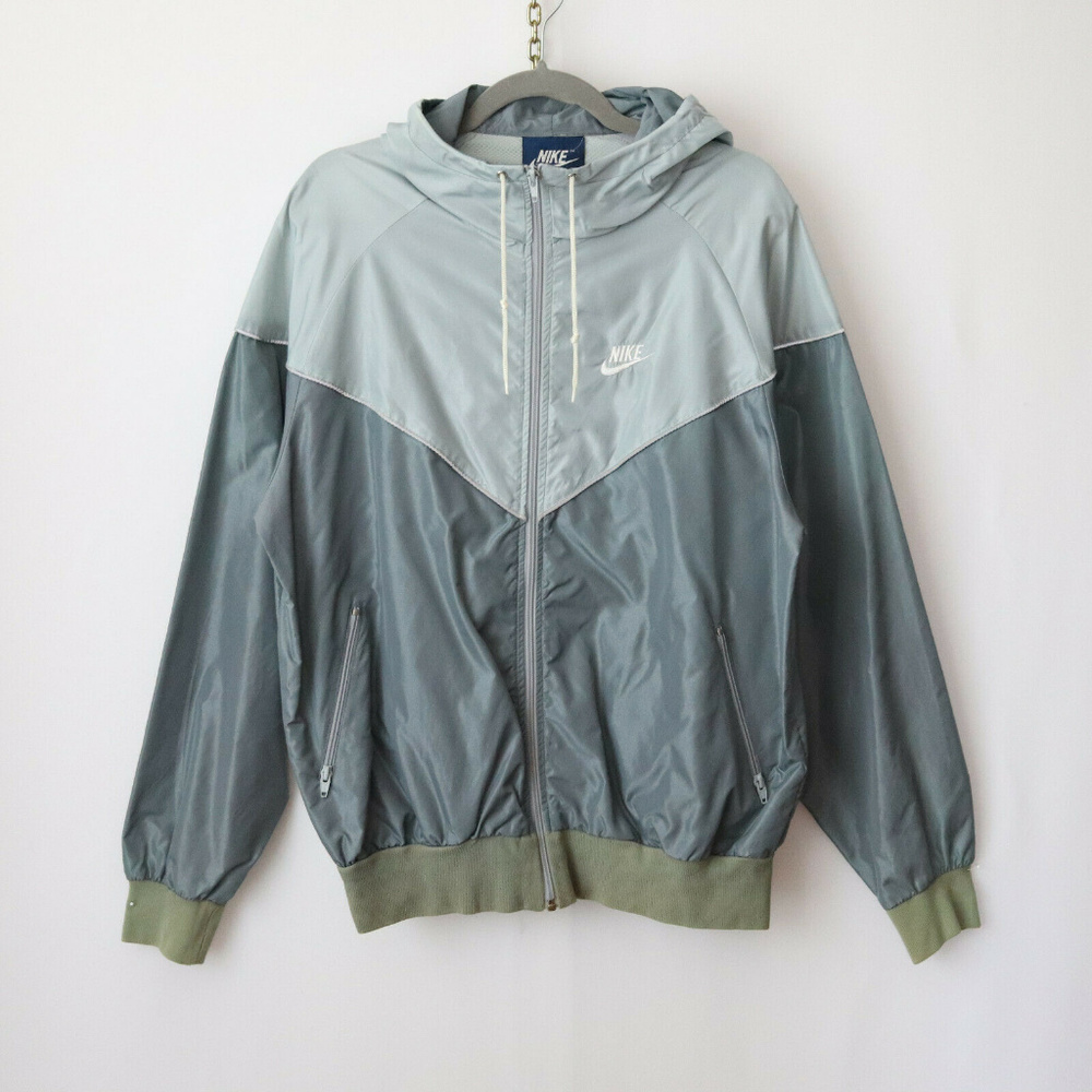 ❌SOLD❌vintage 80s nike gray colorblock jacket XL - Picture 6 of 8